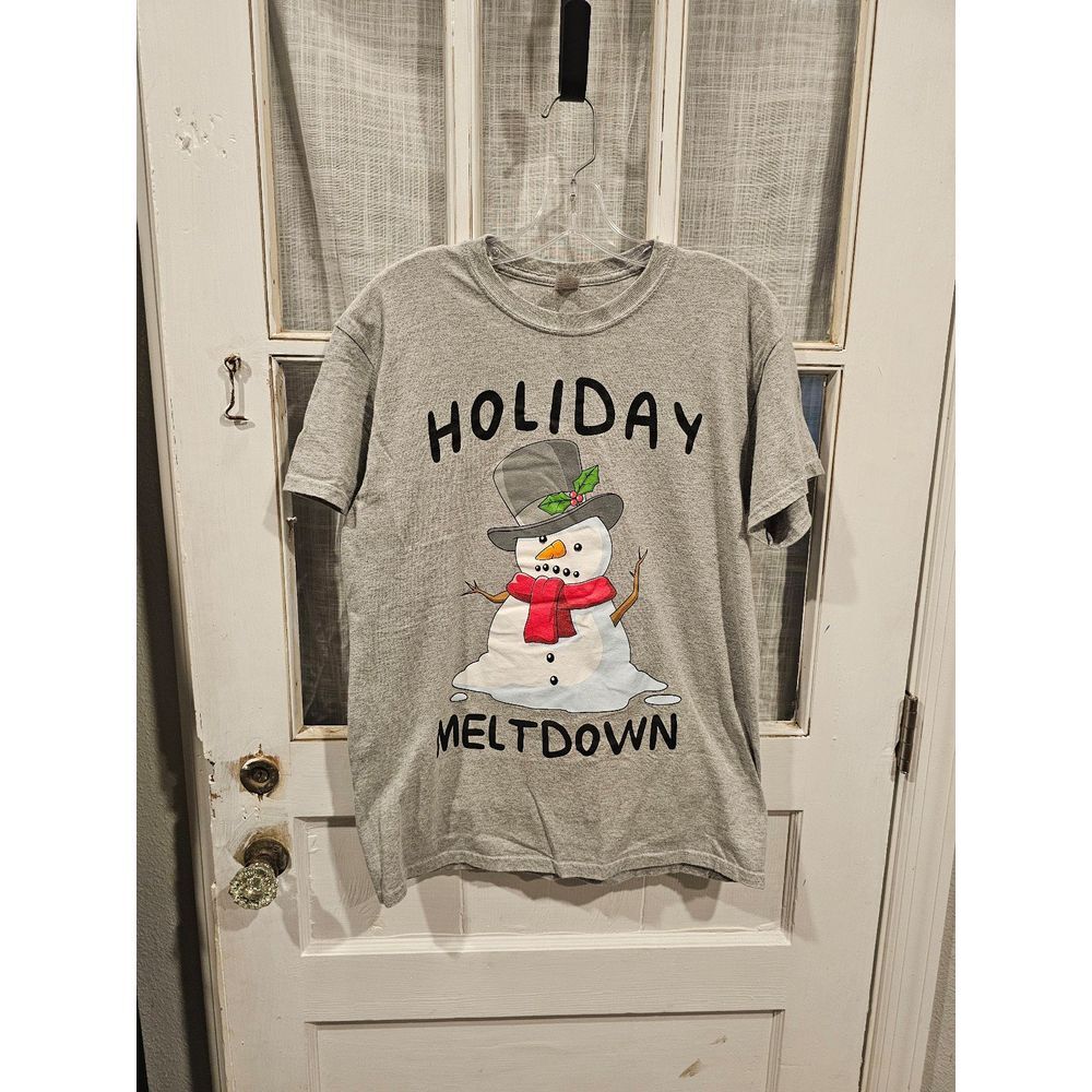Holiday Meltdown‎ Snowman Christmas Shirt Unisex Size Medium